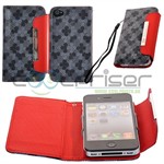 Fancy Kort Etui med strap (R�d)